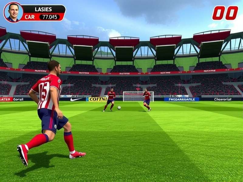 Intense match action in FIFA Pro Gladiator 9 FIFA Pro Gladiator 9 Gameplay Screenshot
